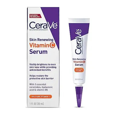 CeraVe 10% Pure Vitamin C Serum with Hyaluronic Acid and for Skin Brightening,Face | Fragrance F