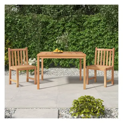 vidaXL Piece Garden Dining Set Solid Wood Teak