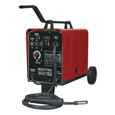 150A Gas / No-Gas MIG Welder - 1.8m Earth Cable - Non-Live Torch - 230V Supply