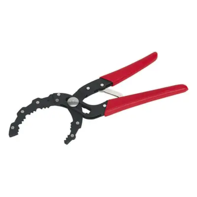 Auto-Adjusting Oil Filter Pliers - 60mm to 120mm Jaw Capacity - Serrated Jaws