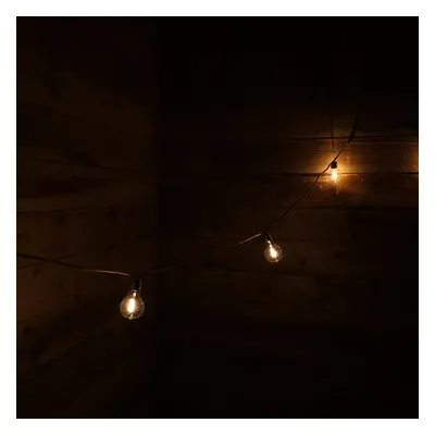 10 A60 Bulb 4.5m Jute Rope Party Festoon Christmas Outdoor Lights in Warm White