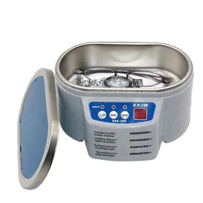 (UK plug) Ultrasonic Cleaner 30/50w Sonicator Bath 40khz Degas For Watches Contact Lens Glasses 