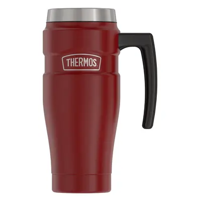 THERMOS Stainless King VacuumInsulated Travel Mug Ounce Rustic Red