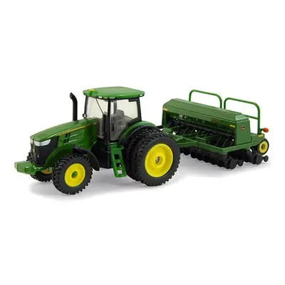 John Deere 7215R Model Tractor with Grain Drill