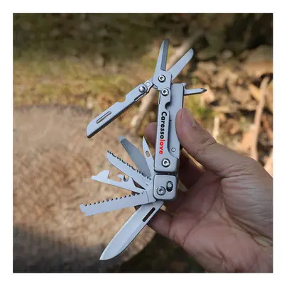 (Folding knife 1) Combination Multitool Folding Knife Scissors Detachable Outdoor Pocket Knife E