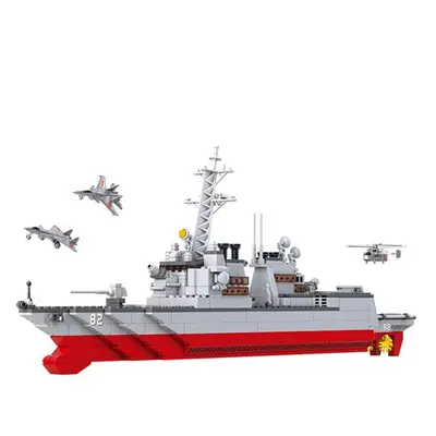 (as the picture) Aircraft Carrier Battle Group Destroyer Aircraft Carrier Assembly Model Assembl