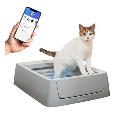 Pet Safe PAL00-16807 Scoop Free Crystal Smart Self-Cleaning Litter Box