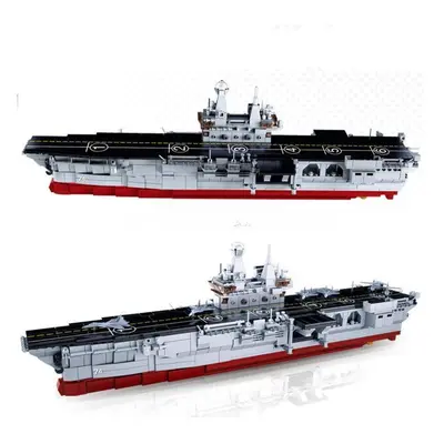 B0699 Building Blocks Model Of Chinese Warship Type Amphibious Assault Ship Model Of Hainan Airc