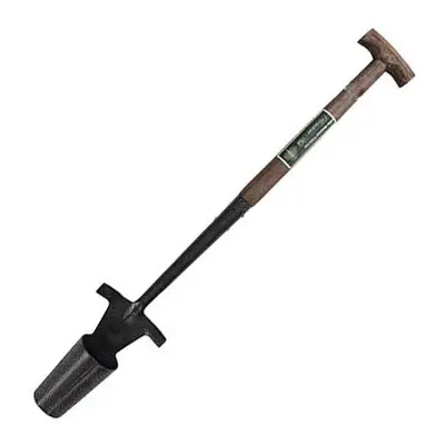 Premium 1m Carbon Steel Bulb Planter Long Handle Soil Plant Potting Cup Tool