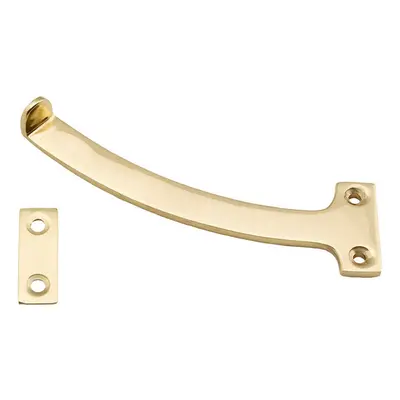 PAIR Quadrant Arm Casement Window Stay 150mm Polished Brass Window Fitting