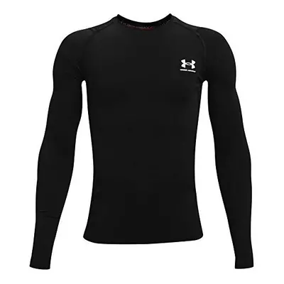 Boys Heatgear Armour Long Sleeve Tshirt T Shirt Black White 10 Years UK