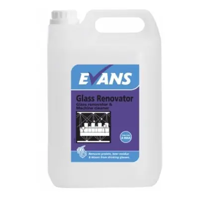 Evans Vanodine A066 Glass Renovator & Machine Cleaner ~ 4x2.5 Litre