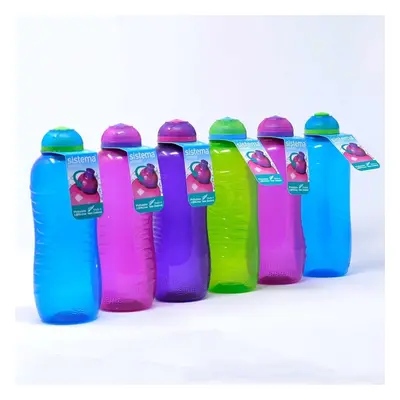 Pack of 460ML Twist n Sip Sistema BPA Free Hydrate Water Bottles (Assorted Colours)