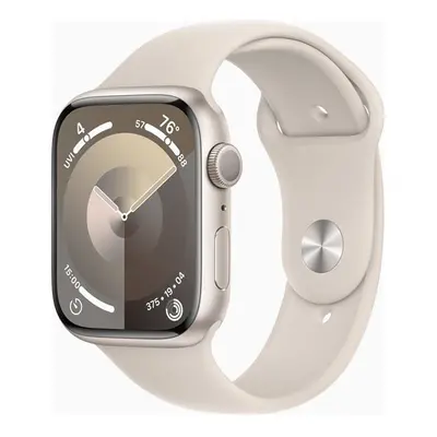 Apple Watch Series (GPS) - mm - starlight aluminium - smart watch with sport band - fluoroelasto