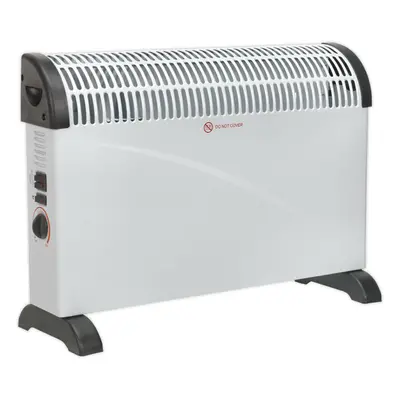 2000W Convector Heater - Thermostat & Turbo Fan - Heat Settings - 230V Supply