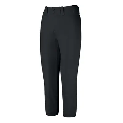 Mizuno Girls Youth Belted Low Rise Fastpitch Softball Pant Black You