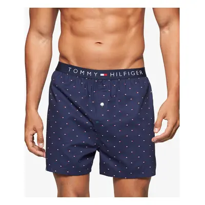 Tommy Hilfiger Men's Woven Boxer Sailor Navy Medium (Pack of 1)