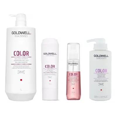 Goldwell Dualsenses Color Shampoo 1000ml, Conditioner 200ml, 60sec Treatment 500ml, Serum Spray 