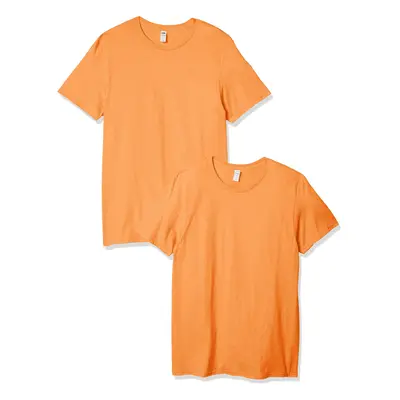 Fruit of The Loom Men's Crew T-Shirt (2 Pack) Orange Sherbet Large