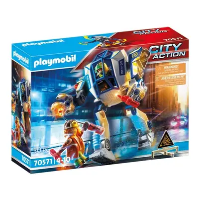 Playmobil City Action Police Special Operations Police Robot Playset Is Complete With Accessorie