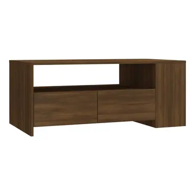 (brown oak) vidaXL Coffee Table Couch Table Indoor Furniture Engineered Wood Multi Colours