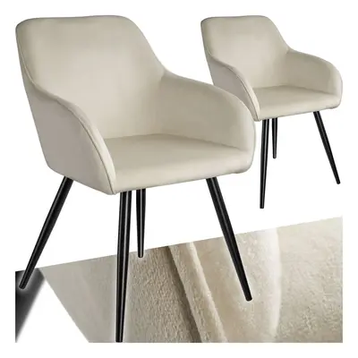 (cream/black, Set of 2) Dining Chair Accent Bedroom Furniture Velvet Armchair Living Room Chairs