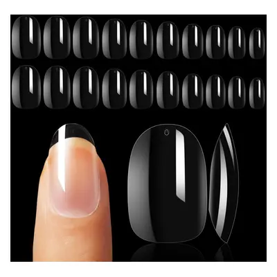 500pcs Short Oval Nails Tip, Press on Nails, Full Cover Natural False Nails, Fake Nails, Acrylic