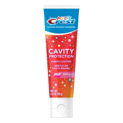 Kid's Crest Cavity Protection Bubblegum Flavor Toothpaste Gel Formula 4.2 oz