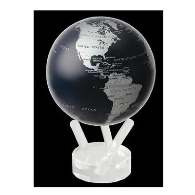 MOVA Silver and Black Metallic 4.5" Globe | MG-45-SBE