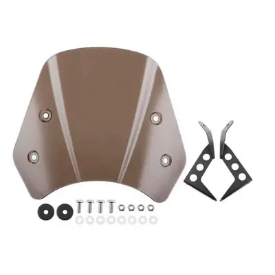 (Dark brown) For Benelli Leoncino BJ250 Motorcycle Windshield Windscreen Wind Deflector