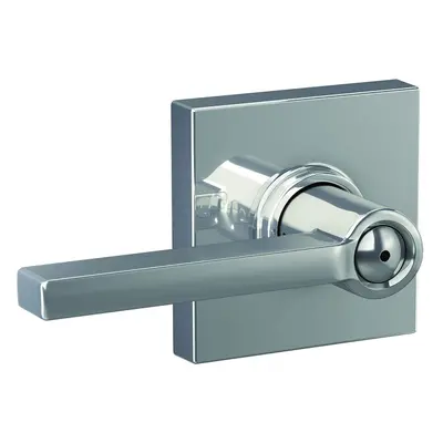 Schlage F40 LAT COL Latitude Lever with Collins Trim Bed & Bath Privacy Door Lock Bright Chrome