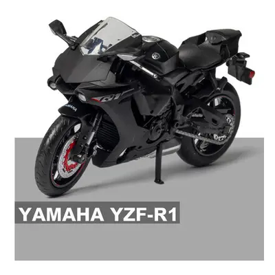 (Black Foam box) 1:12 Yamah YZF R1 Alloy Racing Sports Motorcycle Simulation Diecast Metal