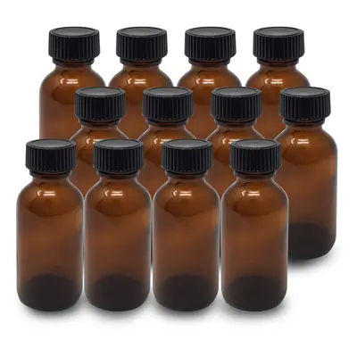 Onisavings Amber Glass Bottles Oz (30 ml) Pack Of Empty Refillabl