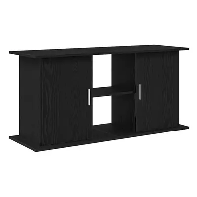 (121 x x cm) vidaXL Aquarium Stand Black Oak 81x36x73 cm Engineered Wood fish tank cabinet