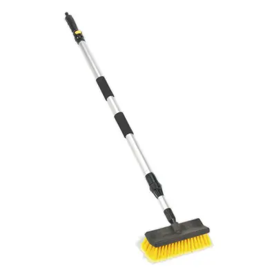 1.7M Large Angled Brush with Telescopic Handle - Flow Through Wash Brush