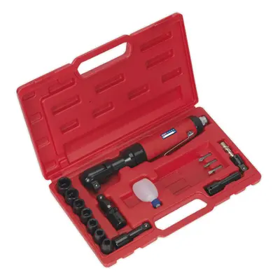 Air Ratchet Wrench Kit - 1/2" Sq Drive - WallDrive Impact Sockets - 1/4" BSP