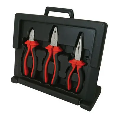 3 Piece VDE Pliers Set Long Nose Side Cutting & Combination