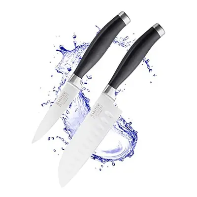 Sabatier Professional Kitchen Knife Set - 2pc, 5in/12cm Oriental Santoku & 3.5â/9cm Paring Kni