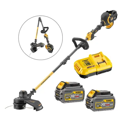 Dewalt DCM5713T2 54v XR Flexvolt Cordless Grass Trimmer Cutter Split Shaft 2x6ah