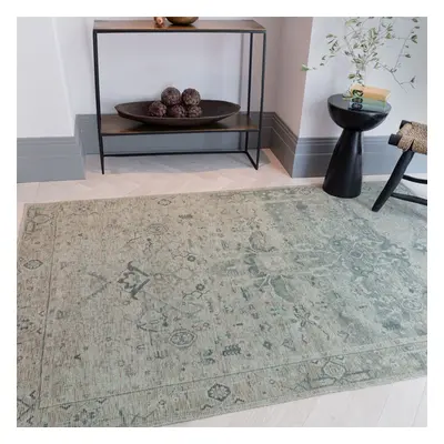 (Extra Large 200x290cm) Kaya Vida KY04 Traditional Persian Floral Rugs in Green