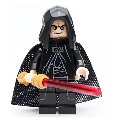 LEGO Star Wars: Emperor Palpatine Minifigure with Red Lightsaber and Open Hood