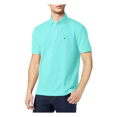 Tommy Hilfiger Men's Regular Short Sleeve Cotton Pique Polo Shirt in C