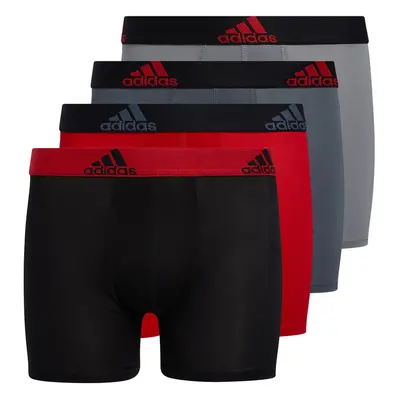 adidas Kids-Boy's Performance Boxer Briefs Underwear (4-Pack) Scarlet