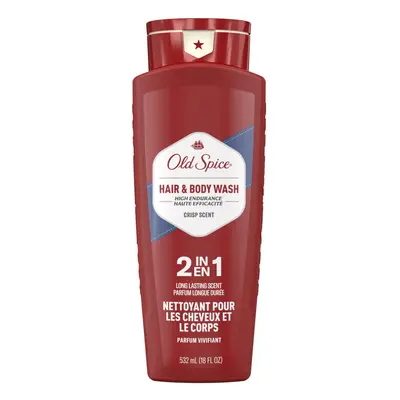 Old Spice High Endurance Hair + Body Wash for Men Crisp Scent fl oz