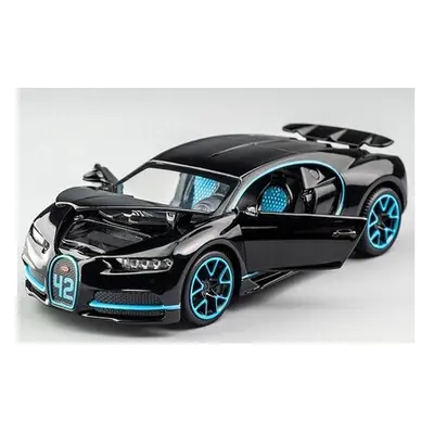 (Black-no box) 1:32 Alloy Car Model Metal Pull Back Simulation Car Toy Boy Sports Car Acousto-op