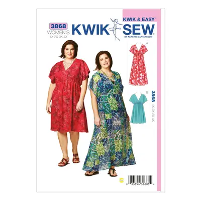 Kwik Sew K3868 Dresses Sewing Pattern Size 1X2X3X4X