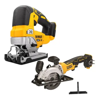 DeWalt DCS334N 18v XR Cordless Brushless Top Jigsaw & DCS571N Circular Saw