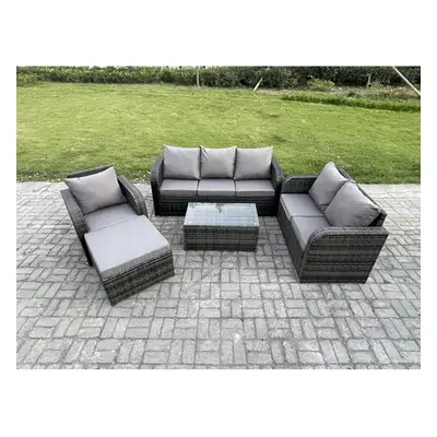 Fimous Patio Garden Furniture Sets Wicker Seater Outdoor Rattan Furniture Sofa Sets with Lovesea