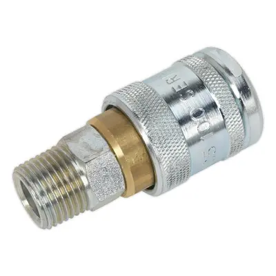 1/2" BSPT Male Coupling Body - psi Free Airflow Rate - Air Coupling Adaptor