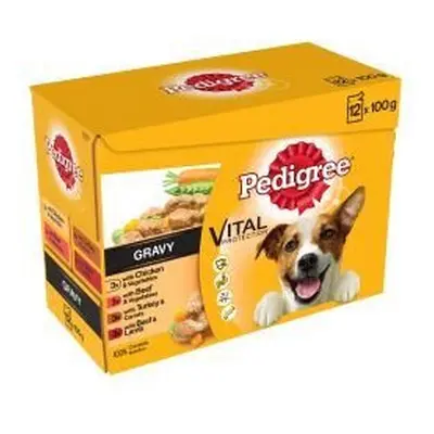 Pedigree Pouch Mixed Varieties in Gravy Pack - 100g